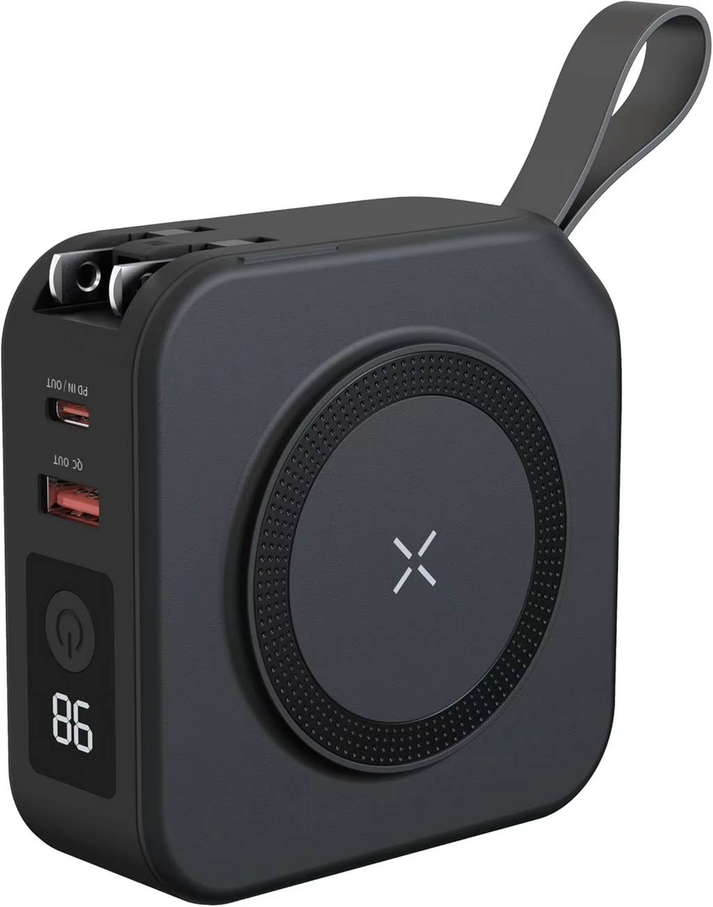 Five in one magnetic wireless power bank 10,000mAh