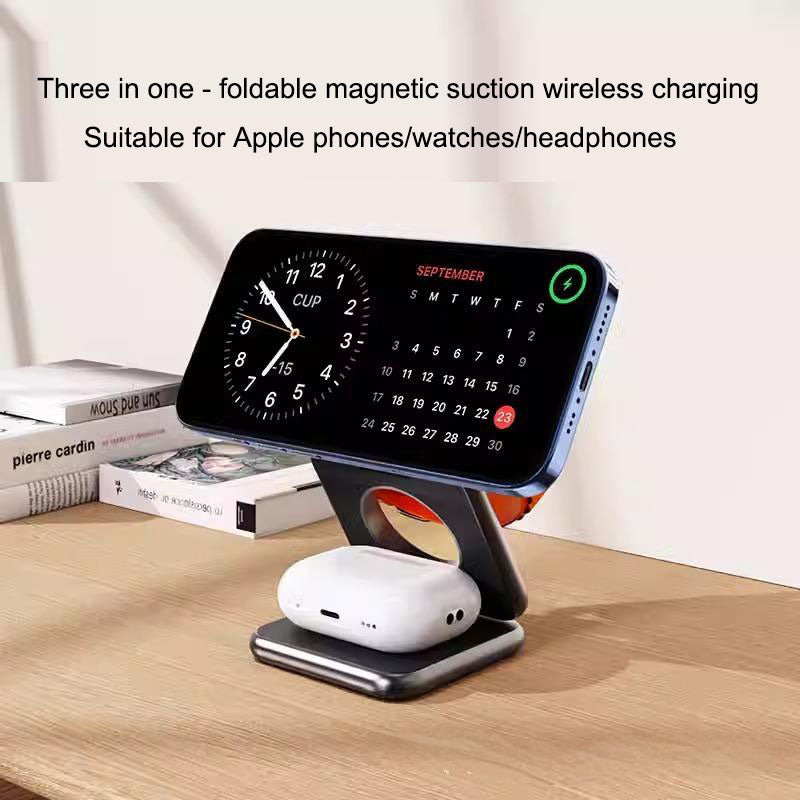 Three in one wireless charging dock